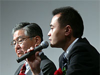 レックス福井氏（右）と、三井住友カード澤村氏（左）