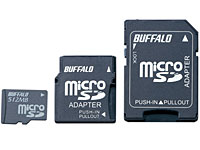 microSDカードは最大512MBモデルがラインナップ
