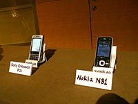 N81などSymbian OSを搭載した海外端末が展示された