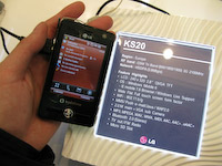 タブレット型ケータイの「KS20」