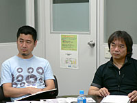 外観デザイン担当の山下氏（左）、ユーザーインターフェイス担当の佐井氏（右）